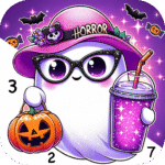 Halloween Color by Number Game MOD MenuUnlimited Money 1.0.96