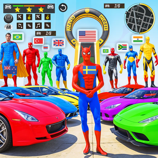 Crazy Superhero Car Stunt Race MOD Unlimited Money 9.0.10 Crazy Superhero Car Stunt Race MOD Unlimited Money 9.0.10